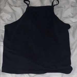 High Neck Crop Top